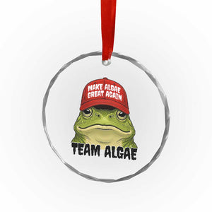 Make Algae Great Again Crystal Glass Ornament Funny Political Satire Nature Lover Gift