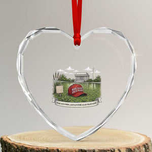 Make Algae Great Again Heart Crystal Glass Ornament Funny Political Satire Humor TS14 Transparent Glass 3'' Heart Print Your Wear