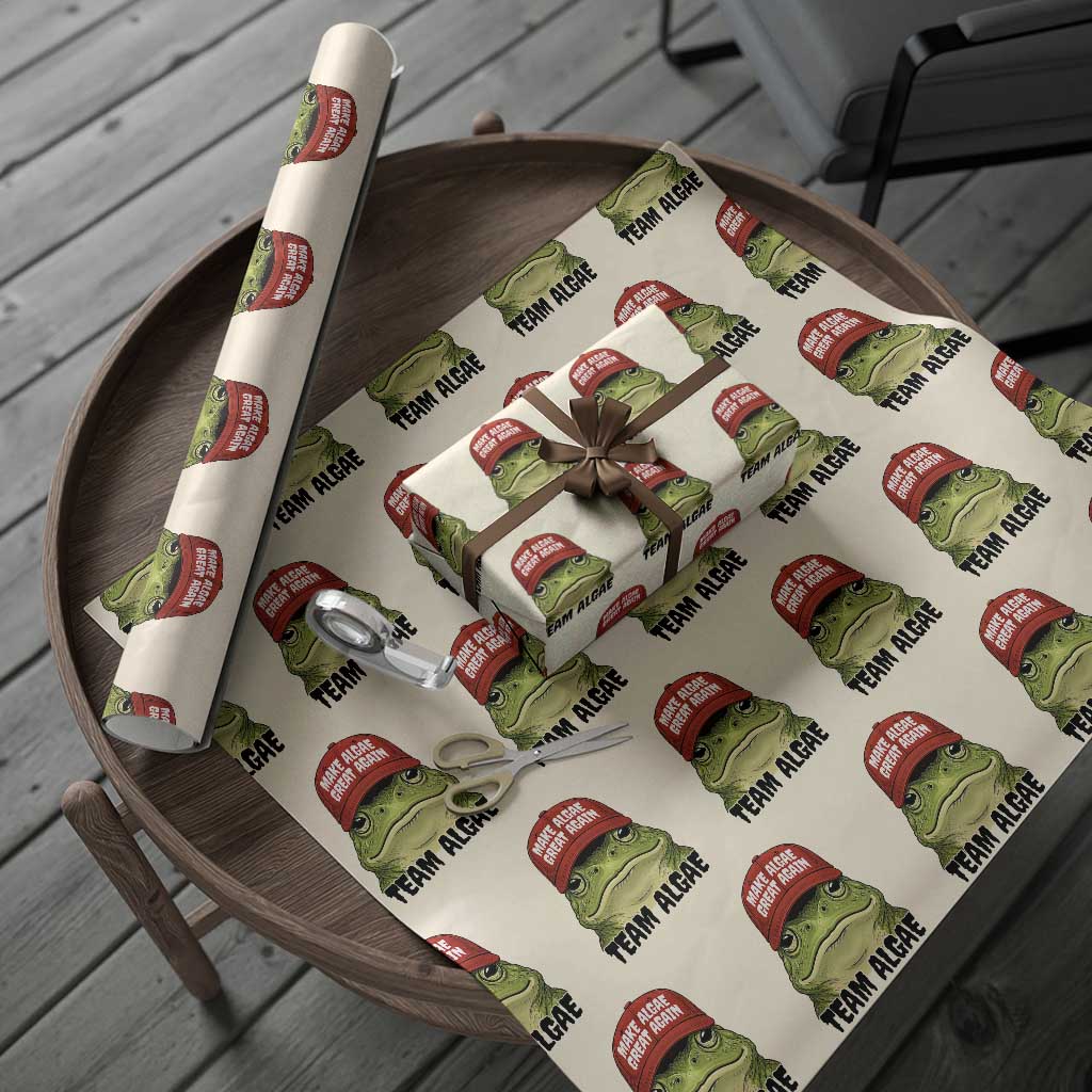 Make Algae Great Again Wrapping Paper Roll Funny Political Satire Nature Lover Gift TS14 Beige Print Your Wear