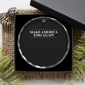 Make America Emo Again Crystal Glass Ornament Funny Goth Gothic US TS10 Print Your Wear