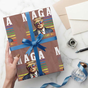 Make America Gay Again Wrapping Paper Roll LGBTQ Political Satire
