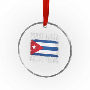 Make Cuba Great Again Crystal Glass Ornament Vintage Cuban Map TS11 Print Your Wear
