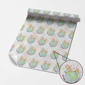 Make Everyday Earth Day Wrapping Paper Roll Funny Cat Lover Gift TS12 Christmas Plaid Print Your Wear
