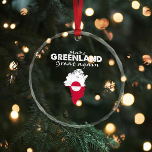 Make Greenland Great Again Crystal Glass Ornament Act USA 51st State Greenland TS11 Print Your Wear