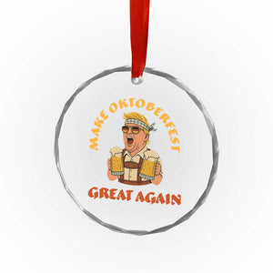 Make Oktoberfest Great Again Crystal Glass Ornament Funny Trump Bavarian Costume Party Beer Festival TS02 Print Your Wear