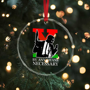 Malcolm X Crystal Glass Ornament By Any Means Necessary TS14 Print Your Wear