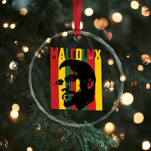 Malcolm X Crystal Glass Ornament Pan African Flag Black History TS14 Print Your Wear