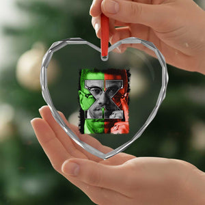 Malcolm X Heart Crystal Glass Ornament Black History Month TS10 Print Your Wear