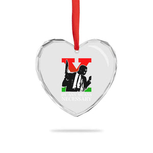 Malcolm X Heart Crystal Glass Ornament By Any Means Necessary TS14 Print Your Wear