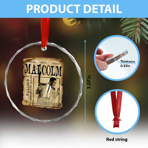 Malcolm X Historical Newspaper Crystal Glass Ornament Stumbling Is Not Falling Black History TS12 Print Your Wear