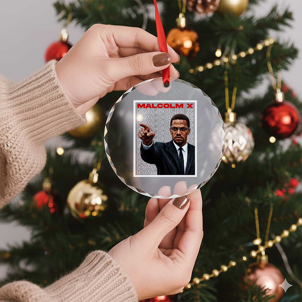 Malcolm X Legend Crystal Glass Ornament African American Activist Legacy TS12 Print Your Wear