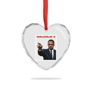 Malcolm X Legend Heart Crystal Glass Ornament African American Activist Legacy TS12 Print Your Wear