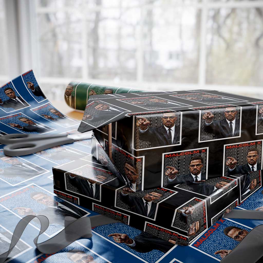 Malcolm X Legend Wrapping Paper Roll African American Activist Legacy TS12 Black Print Your Wear