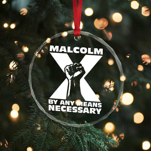 Malcolm X Power Fist Crystal Glass Ornament Civil Rights Leader Pride Bold Statement TS02 Print Your Wear