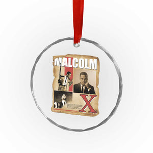 Malcolm X Quote Crystal Glass Ornament Nobody Can Give You Freedom Take It TS12 Print Your Wear