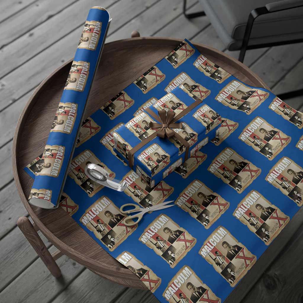 Malcolm X Quote Wrapping Paper Roll Nobody Can Give You Freedom Take It TS12 Blue Print Your Wear