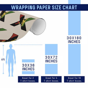 Malcolm X Wrapping Paper Roll African American Heritage Gift TS12 Print Your Wear