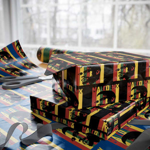Malcolm X Wrapping Paper Roll Pan African Flag Black History TS14 Black Print Your Wear