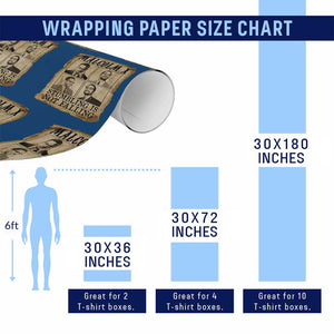 Malcolm X Wrapping Paper Roll Stumbling Is Not Falling Historical Poster TS12 Print Your Wear