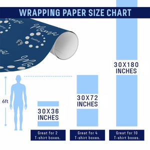 Mama Loading 2026 Wrapping Paper Roll Pregnancy Announcement Mothers Day TS12 Print Your Wear