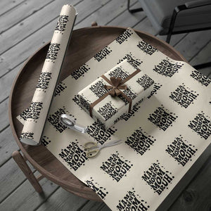 Mama Mommy Mom Bruh Wrapping Paper Roll Funny Mom Life Mother’s Day Gift TS14 Beige Print Your Wear