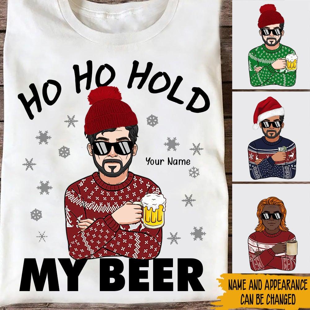 Custom JP Shirt Man Ho Ho Hold My Drink CTM Youth Custom - Printyourwear