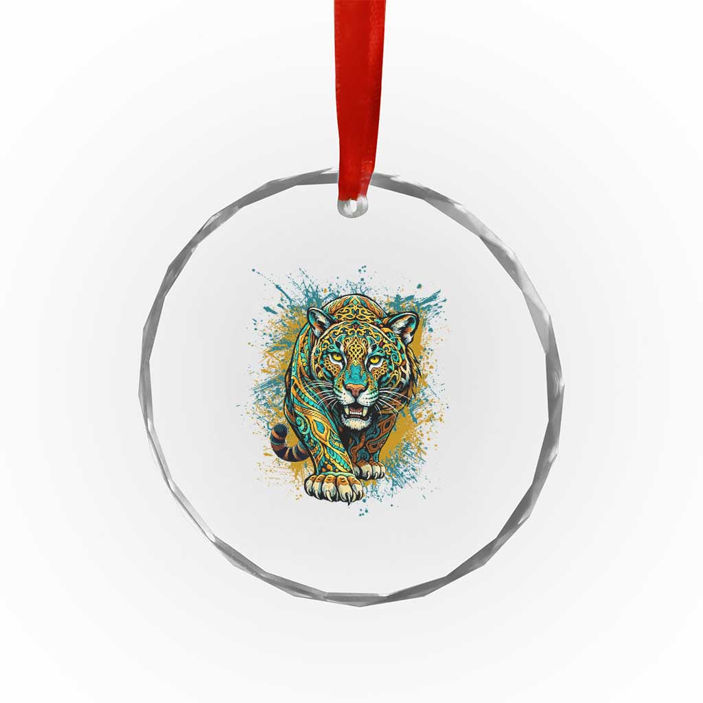 Mandala Spiritual Jaguar Zen Art Crystal Glass Ornament TS11 Print Your Wear