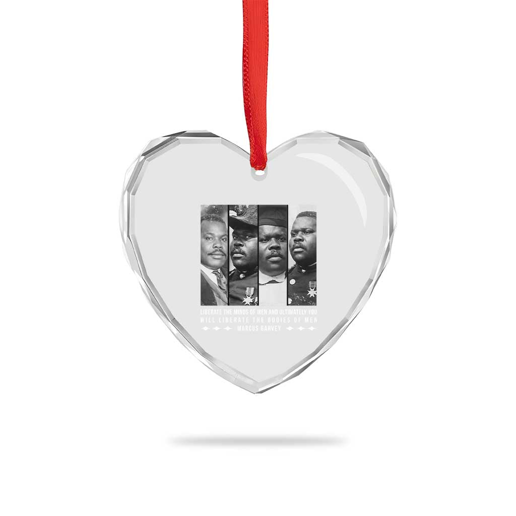 Marcus Garve Quote Heart Crystal Glass Ornament Liberate The Minds Of Men TS12 Print Your Wear