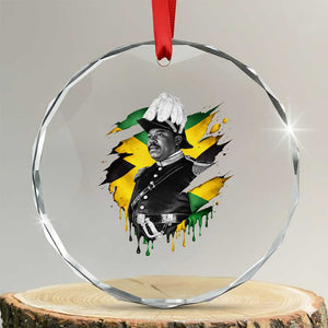 Marcus Garvey Jamaican National Hero Crystal Glass Ornament African American Heritage TS12 Transparent Glass 3'' Circle Print Your Wear