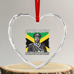 Marcus Garvey Jamaican National Hero Heart Crystal Glass Ornament Pan Africanism History Gift TS12 Transparent Glass 3'' Heart Print Your Wear