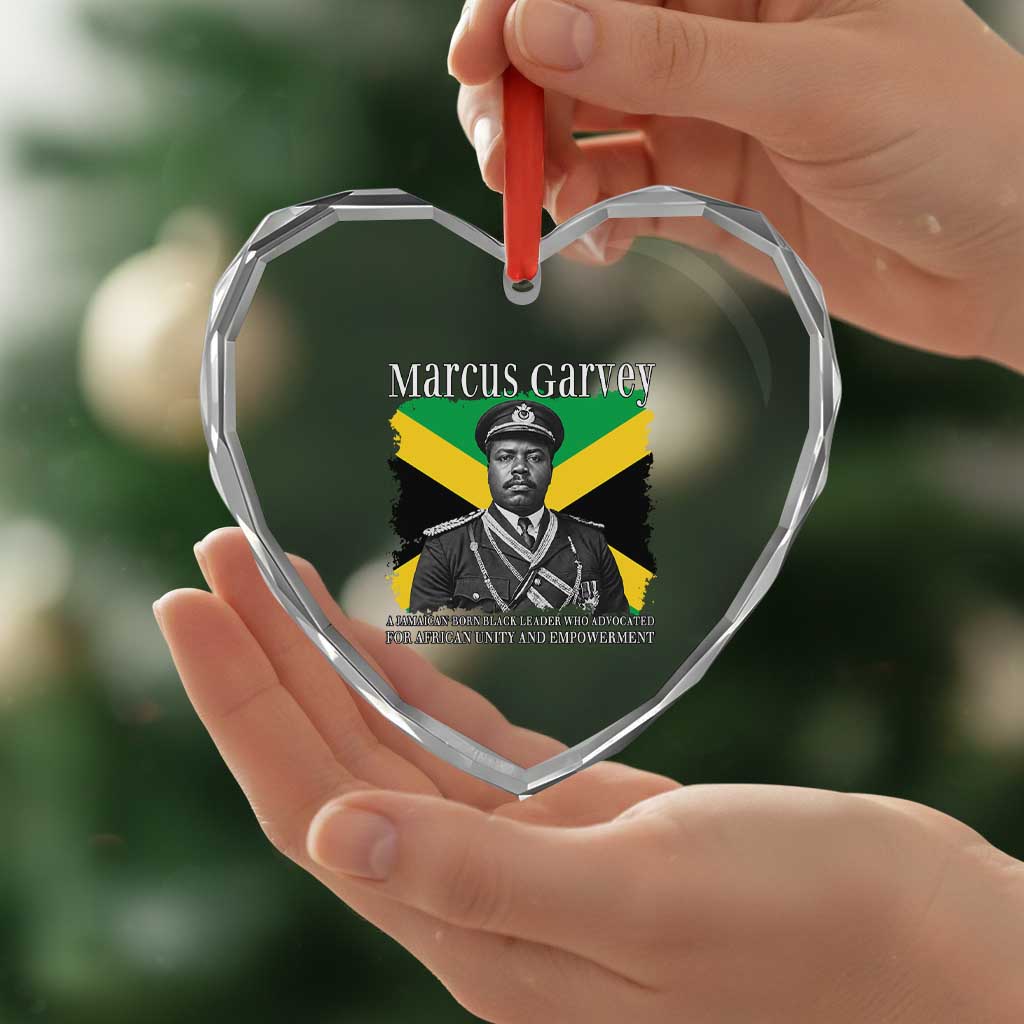 Marcus Garvey Jamaican National Hero Heart Crystal Glass Ornament Pan Africanism History Gift TS12 Print Your Wear