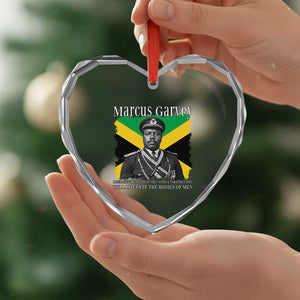 Marcus Garvey Liberation Quote Heart Crystal Glass Ornament Liberate The Minds Of Men TS12 Print Your Wear