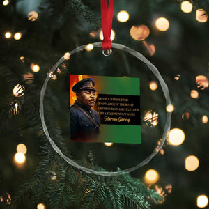 Marcus Garvey Pan African Flag Crystal Glass Ornament A People Without Knowledge Of Their Past Quote TS12 Print Your Wear