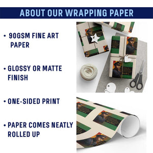 Marcus Garvey Pan African Flag Wrapping Paper Roll A People Without Knowledge Of Their Past Quote TS12 Print Your Wear