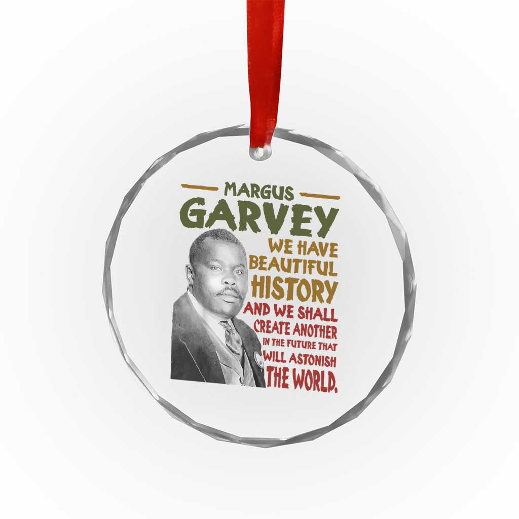 Marcus Garvey Quote Crystal Glass Ornament Black History Month TS10 Print Your Wear