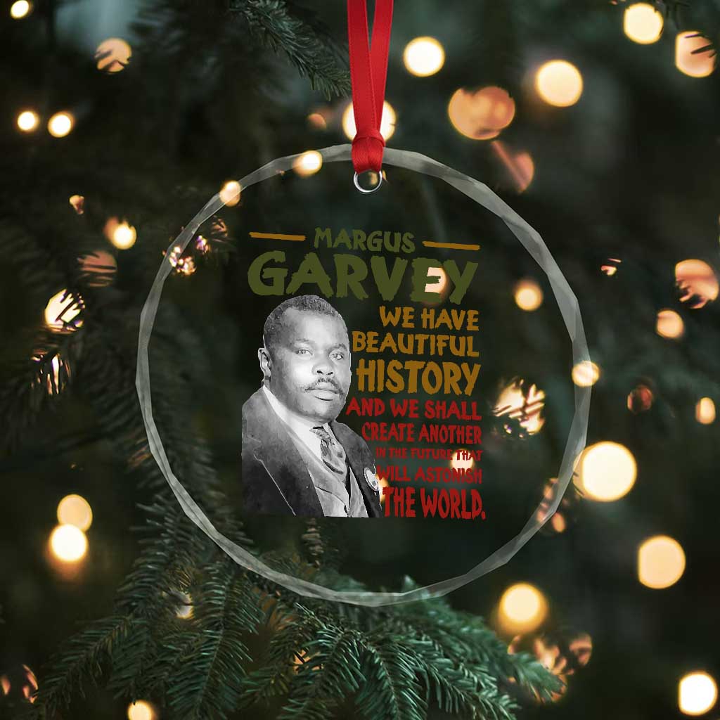 Marcus Garvey Quote Crystal Glass Ornament Black History Month TS10 Print Your Wear