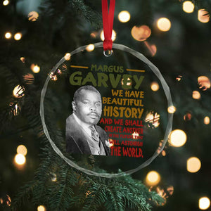 Marcus Garvey Quote Crystal Glass Ornament Black History Month - Print Your Wear