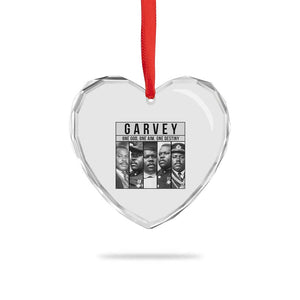 Marcus Garvey Quote Heart Crystal Glass Ornament One God One Aim One Destiny TS12 Print Your Wear