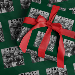 Marcus Garvey Quote Wrapping Paper Roll One God One Aim One Destiny TS12 Green Print Your Wear