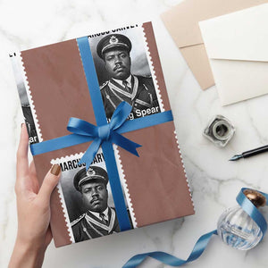 Marcus Garvey Wrapping Paper Roll Jamaican National Hero Legacy Gift TS12 Mocha Print Your Wear