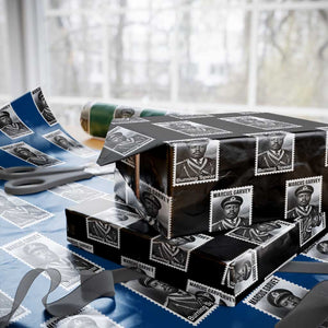 Marcus Garvey Wrapping Paper Roll Jamaican National Hero Legacy Gift TS12 Black Print Your Wear