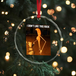 Marcus The Worm Christmas Crystal Glass Ornament I Don't Like This Rock Funny Meme TS10 Print Your Wear
