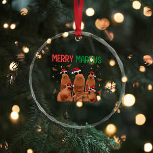 Marcus The Worm Christmas Meme Crystal Glass Ornament Funny Brain Rot Gen Z Xmas TS14 Print Your Wear