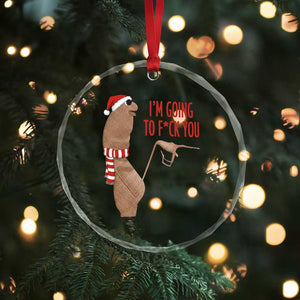 Marcus The Worm Christmas Meme Crystal Glass Ornament I Am Going To Fck You TS14 Print Your Wear