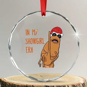 Marcus The Worm Christmas Meme Crystal Glass Ornament In My Costume Era TS14 Transparent Glass 3'' Circle Print Your Wear