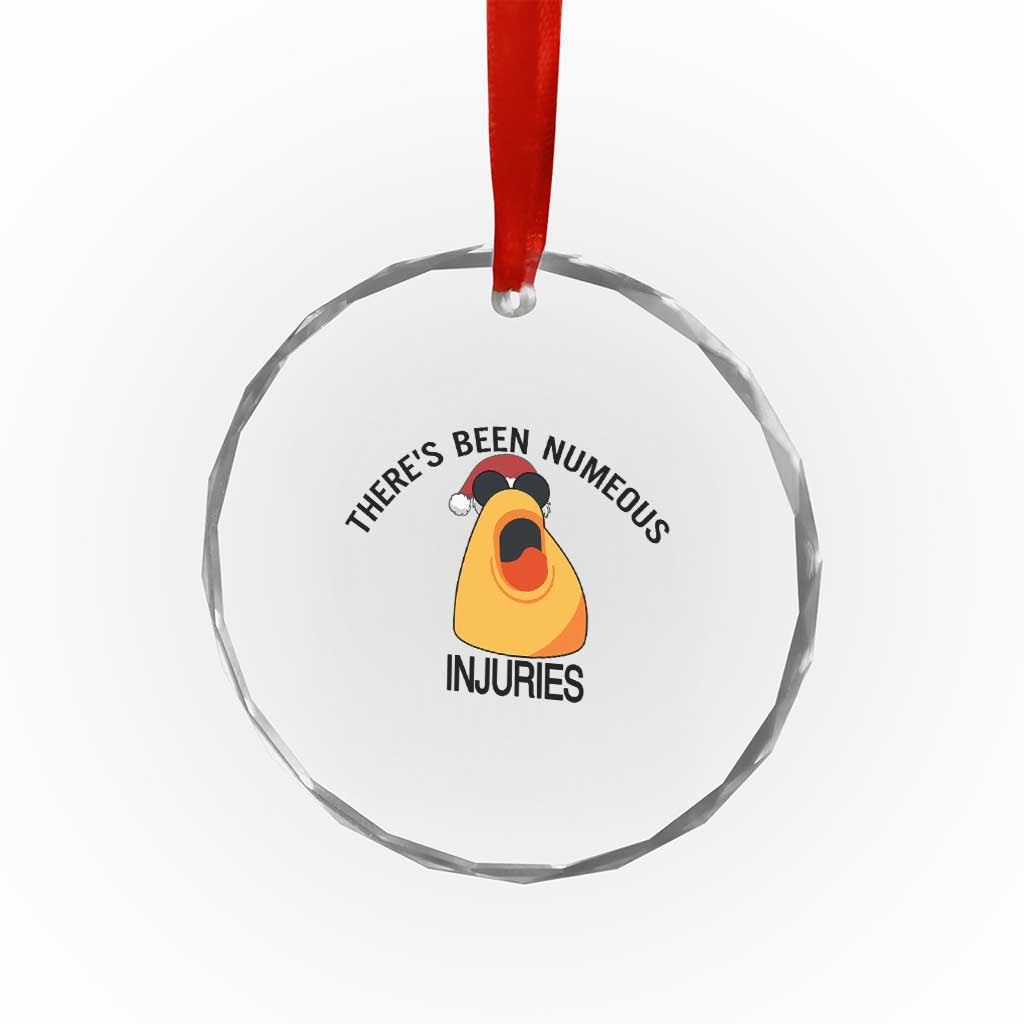 Marcus The Worm Christmas Meme Crystal Glass Ornament There Is Been Numeous Injuries TS14 Print Your Wear