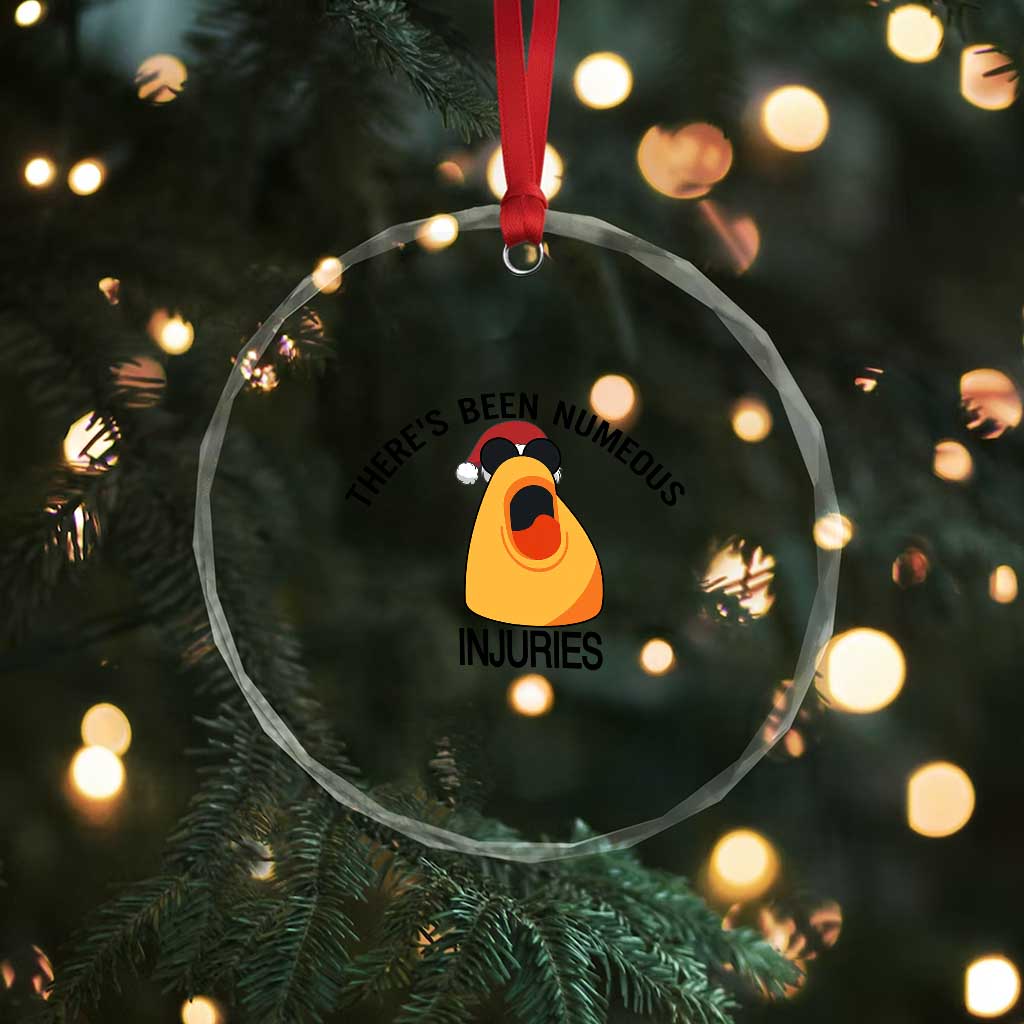 Marcus The Worm Christmas Meme Crystal Glass Ornament There Is Been Numeous Injuries TS14 Print Your Wear