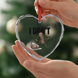 Marcus The Worm Christmas Meme Heart Crystal Glass Ornament I Do Not Like This Rock Xmas TS14 Print Your Wear