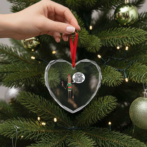 Marcus The Worm Christmas Meme Heart Crystal Glass Ornament Locally Owned Greek Restaurant TS14 Print Your Wear