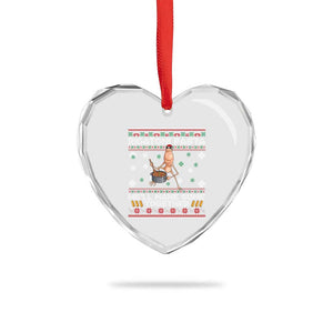 Marcus The Worm Christmas Meme Heart Crystal Glass Ornament Rigatoni Pasta We Will Make Some Together TS14 Print Your Wear